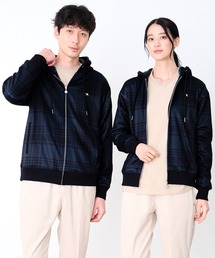 Arnold Palmer | ピーチシャギー シェア チェックプリント ジップパーカー(パーカー)