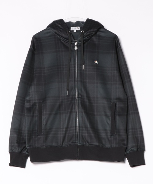 Arnold Palmer（アーノルドパーマー）の「ピーチシャギー シェア チェックプリント ジップパーカー（パーカー・レディース・ライトグレー/ブラック/グリーン・XS/S/M/L/LL）」の21枚目の写真