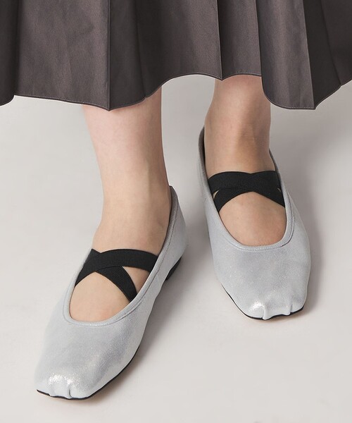 ODETTE E ODILE（オデットエオディール）の「【WEB限定】クロスベルトバレエ フラット10■↑（バレエシューズ・レディース・シルバー/ブラック・22cm/22.5cm/23cm/23.5cm/24cm/24.5cm/25cm）」の20枚目の写真