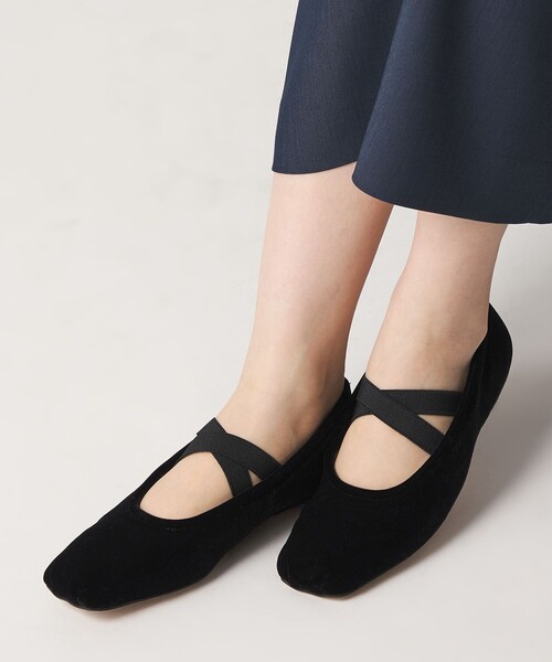 WEB限定】クロスベルトバレエ フラット10□↑（バレエシューズ