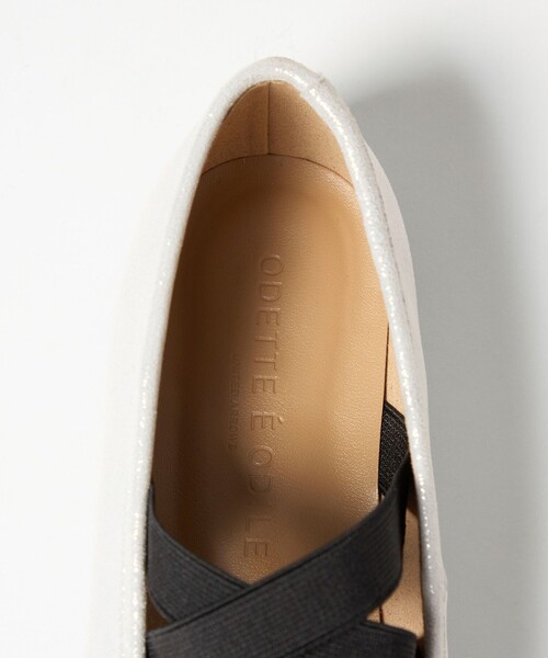 ODETTE E ODILE（オデットエオディール）の「【WEB限定】クロスベルトバレエ フラット10■↑（バレエシューズ・レディース・シルバー/ブラック・22cm/22.5cm/23cm/23.5cm/24cm/24.5cm/25cm）」の8枚目の写真