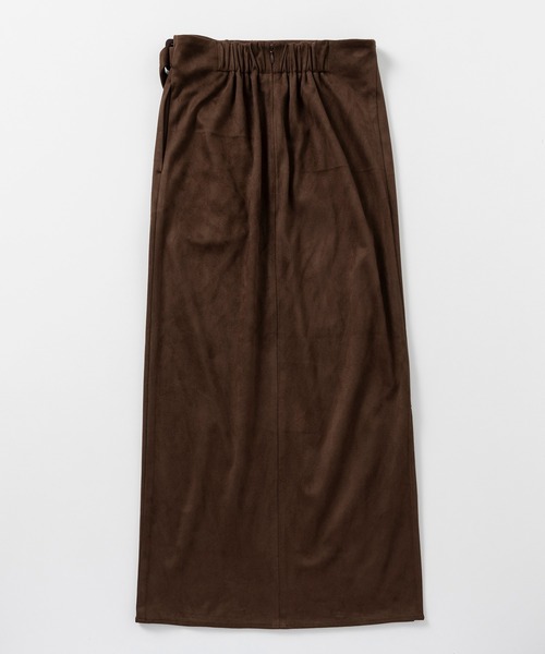 AJUGA.（アジュガ）の「スエードラップタイトスカート（スカート・レディース・ベージュ/ブラウン・S/M）」の4枚目の写真
