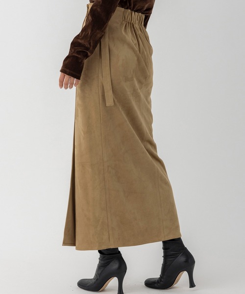 AJUGA.（アジュガ）の「スエードラップタイトスカート（スカート・レディース・ベージュ/ブラウン・S/M）」の15枚目の写真