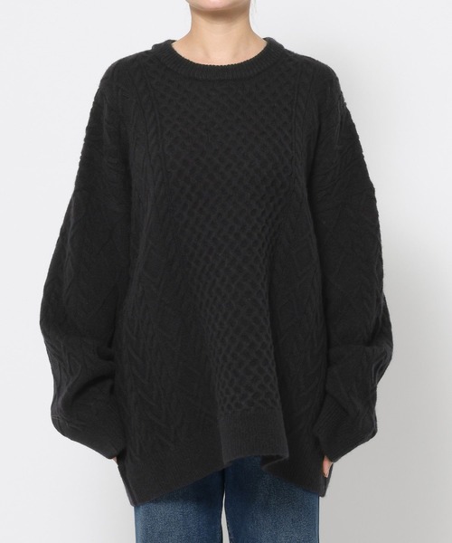 LOWRYS FARM（ローリーズファーム）の「ケーブルBIGチュニック