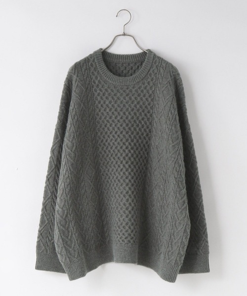 ケーブルBIGチュニック 605736（ニット/セーター）｜LOWRYS FARM