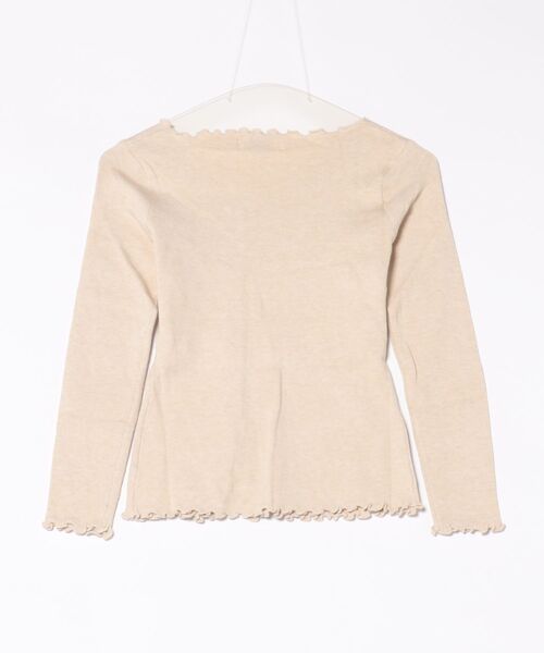 VIBGYOR Women(ヴィブジョー ウィメン)の「【Mayree】アシンメトリー メロウ リボン トップス(ニット/セーター・レディース・アイボリー/ブラック・SMALL/LARGE/MEDIUM)」の9枚目の写真