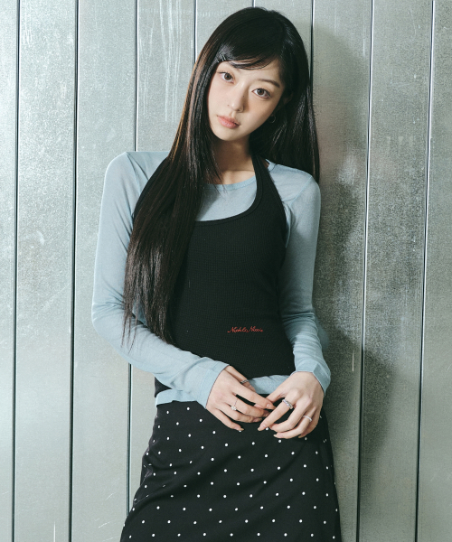 NICK&NICOLE（ニックアンドニコール）の「[ESSENTIAL] WOOL TENCEL TEE_SKY BLUE（Tシャツ/カットソー・レディース・その他・MEDIUM/LARGE）」の2枚目の写真