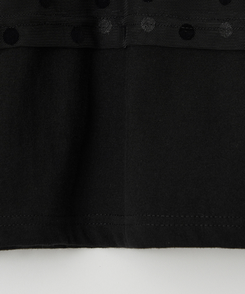 RONRON（ロンロン）の「DOT SHEER LAYERED LONG SLEEVE BLACK（Tシャツ/カットソー・レディース・その他・FREE）」の5枚目の写真