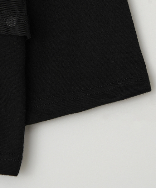 RONRON（ロンロン）の「DOT SHEER LAYERED LONG SLEEVE BLACK（Tシャツ/カットソー・レディース・その他・FREE）」の6枚目の写真