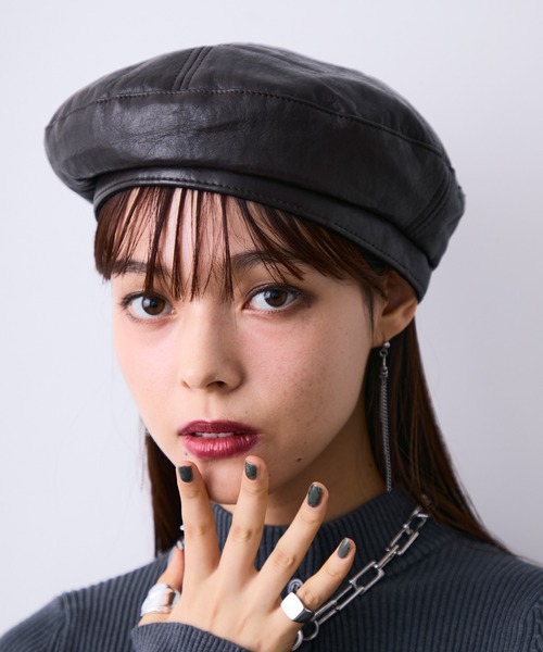 TNEON レザー ベレー帽 黒 TNEON レザー ベレー帽 黒 楽天市場】ベレー帽 メンズ レディース