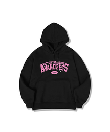 AVANDRESS | Hero Overfit Hoody BLACK x PINK(パーカー)
