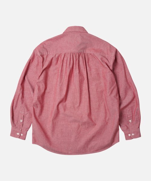 FRIZMWORKS(フリズムワークス)の「CIGARETTE POCKET CHAMBRAY SHIRT _ RED(シャツ/ブラウス・メンズ・その他・SMALL/MEDIUM/LARGE/X-LARGE)」の2枚目の写真