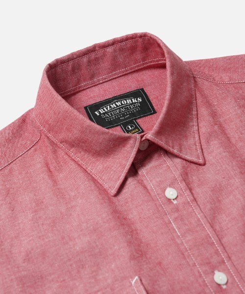 FRIZMWORKS(フリズムワークス)の「CIGARETTE POCKET CHAMBRAY SHIRT _ RED(シャツ/ブラウス・メンズ・その他・SMALL/MEDIUM/LARGE/X-LARGE)」の3枚目の写真