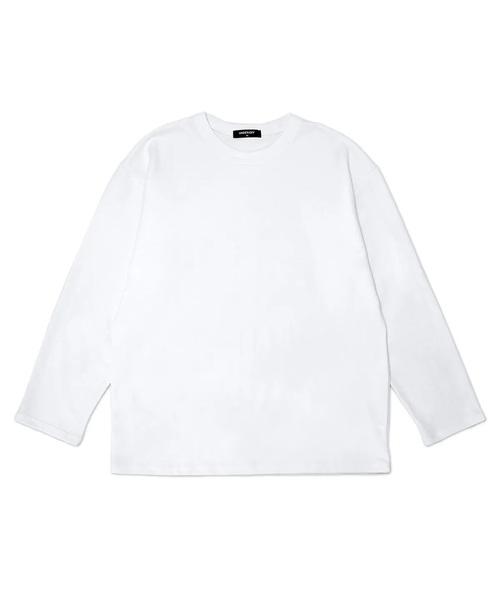 UNDEROFF(アンダーオフ)の「レイヤードクルーネックロングスリーブ無地Tシャツホワイト(Tシャツ/カットソー・メンズ・ホワイト・MEDIUM/LARGE/X-LARGE)」の1枚目の写真