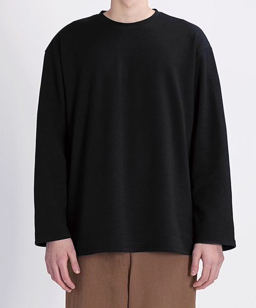 UNDEROFF(アンダーオフ)の「レイヤードクルーネックロングスリーブ無地Tシャツホワイト(Tシャツ/カットソー・メンズ・ホワイト・MEDIUM/LARGE/X-LARGE)」の2枚目の写真