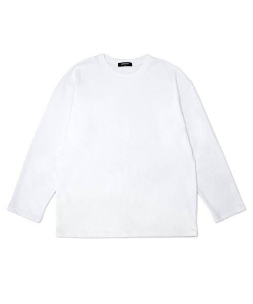 UNDEROFF(アンダーオフ)の「レイヤードクルーネックロングスリーブ無地Tシャツホワイト(Tシャツ/カットソー・メンズ・ホワイト・MEDIUM/LARGE/X-LARGE)」の4枚目の写真