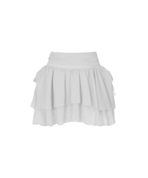 MAGNOLIA FRILL SKIRT white