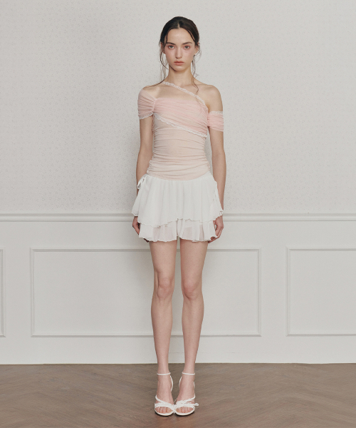 PAIN OR PLEASURE(ペインオアプレジャー)の「MAGNOLIA FRILL SKIRT white(スカート・レディース・その他・SMALL/MEDIUM)」の2枚目の写真