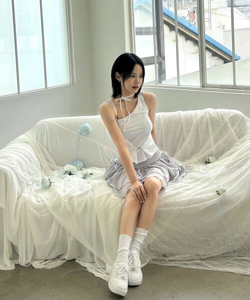 PAIN OR PLEASURE(ペインオアプレジャー)の「MAGNOLIA FRILL SKIRT white(スカート・レディース・その他・SMALL/MEDIUM)」の8枚目の写真