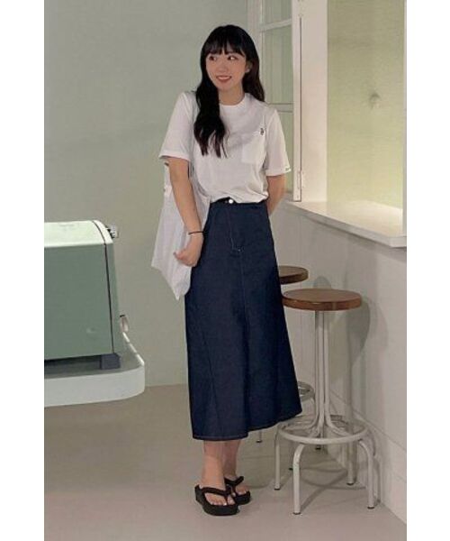 SALT AND CHOCOLATE(ソルトアンドチョコレート)の「ポケットポイントスリーブレタリングTシャツホワイト4W2321004(Tシャツ/カットソー・レディース・その他・FREE)」の8枚目の写真