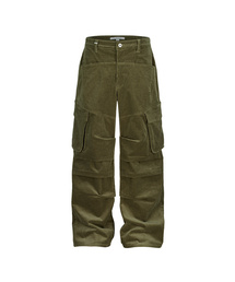 SLOWACID（スローアシッド）の「コーデュロイパラシュートカーゴパンツ[カーキ]（その他パンツ）」