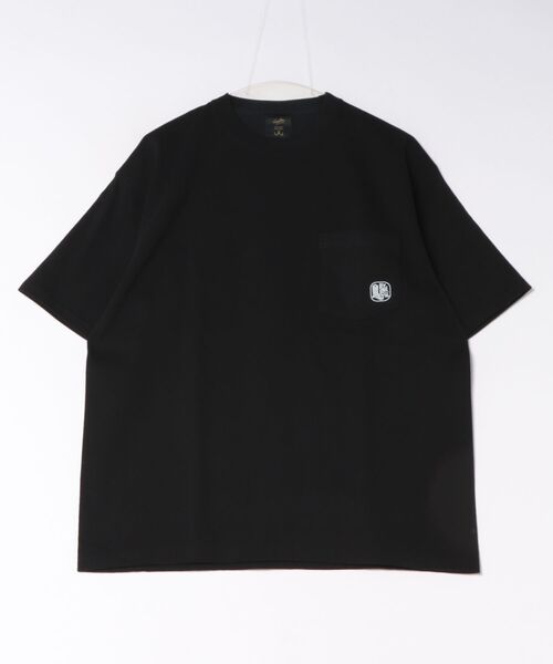 NO WAY(ノーウェイ)の「/Bz/【Leyline】ビッグシルエットポケットTシャツ「b/s pocket logo tee」(Tシャツ/カットソー・メンズ・ブラック・LARGE)」の1枚目の写真