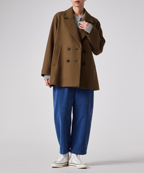 ウィメンズ ウールカルゼ ショート ピーコート / 255352 JK353