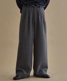 epnok | ヘリンボーンセミワイドスラックス(スラックス)