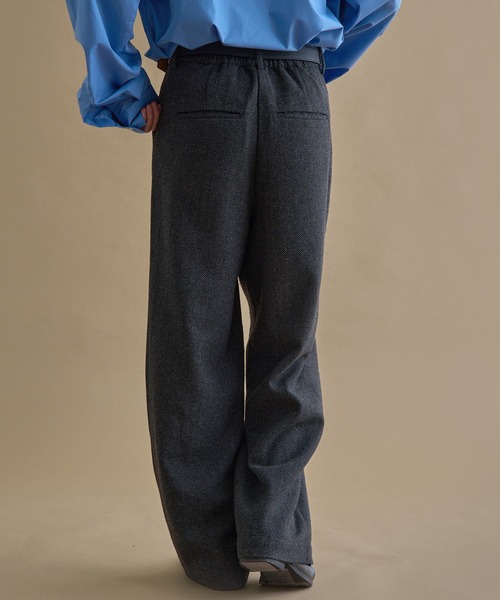 epnok（エプノック）の「ヘリンボーンセミワイドスラックス（スラックス・メンズ・グレー/チャコールグレー・MEDIUM/SMALL/LARGE）」の8枚目の写真