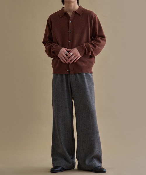 ヘリンボーンセミワイドスラックス（スラックス）｜epnok（エプノック