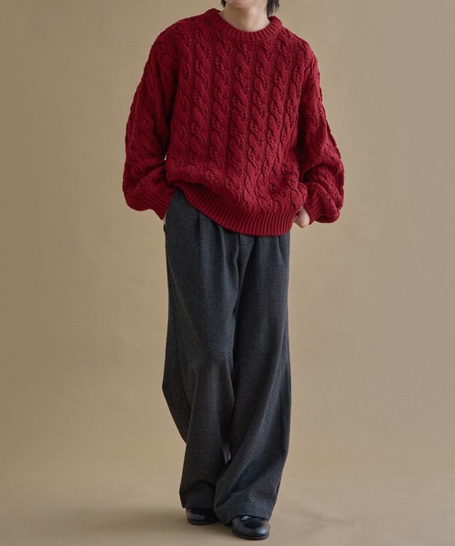 epnok（エプノック）の「ヘリンボーンセミワイドスラックス（スラックス・メンズ・グレー/チャコールグレー・MEDIUM/SMALL/LARGE）」の17枚目の写真