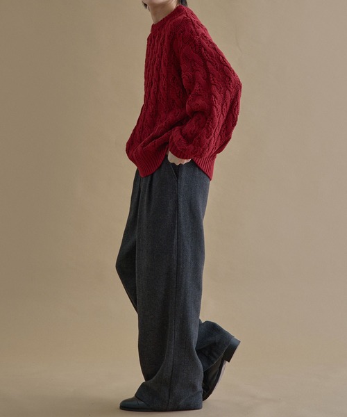 epnok（エプノック）の「ヘリンボーンセミワイドスラックス（スラックス・メンズ・グレー/チャコールグレー・MEDIUM/SMALL/LARGE）」の19枚目の写真