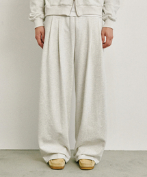 GLW（ジーエルダブリュ）の「ワイドツーピンタックスウェットパンツオートミール（スウェットパンツ）」