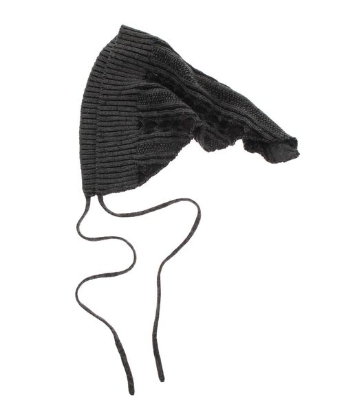 MURUA（ムルーア）の「リブニットバブーシュカ（ニットキャップ/ビーニー・レディース・ブラック・FREE）」の14枚目の写真