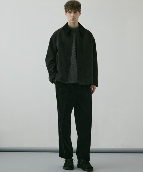 UNITED TOKYO(ユナイテッドトウキョウ)の「【残りわずか】9W CORDUROY 2タックワイドイージーパンツ(その他パンツ・メンズ・ダークグレー/ブラック/ダークネイビー・1/2)」の12枚目の写真