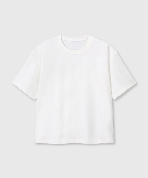 DIVEIN(ダイブイン)の「UNIFORM CROP T-SHIRTS (WHITE)(Tシャツ/カットソー・レディース・その他・0/1/2)」の1枚目の写真