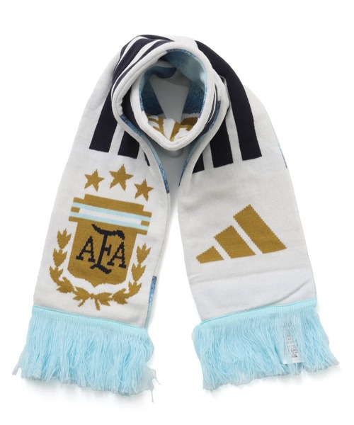 adidas(アディダス)の「adidas アルゼンチン代表 SCARF / アディダス アルゼンチン代表 スカーフ(マフラー・メンズ・ブルー・ONE SIZE)」の4枚目の写真