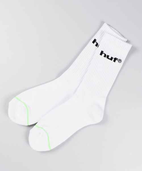 HUF（ハフ）の「【C-HUF2】【HUF/ハフ】89 eightynine LOGO CREW SOCK 6 PACK SK00928（ソックス/靴下・メンズ・ホワイト・O/S）」の4枚目の写真
