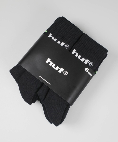 HUF（ハフ）の「【C-HUF4】【HUF/ハフ】89 eightynine LOGO CREW SOCK 6 PACK SK00928（ソックス/靴下・メンズ・ホワイト/ブラック・O/S）」の14枚目の写真