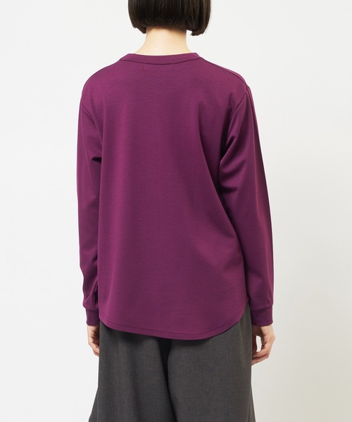 gomme(ゴム)の「ポンチフラワーT(Tシャツ/カットソー・レディース・チャコールグレー/ブラック/パープル・MEDIUM)」の16枚目の写真