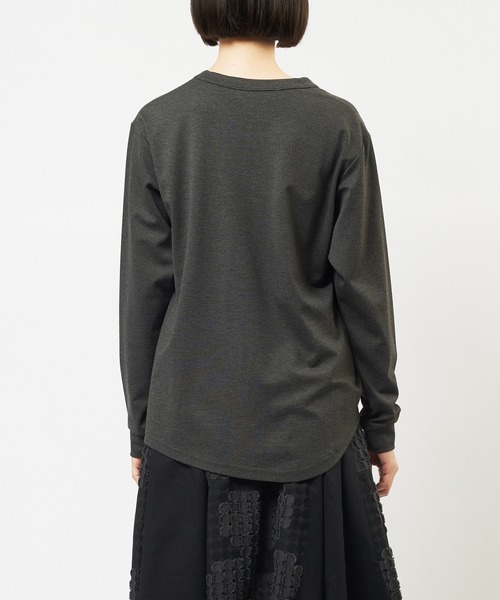 gomme(ゴム)の「ポンチフラワーT(Tシャツ/カットソー・レディース・チャコールグレー/ブラック/パープル・MEDIUM)」の18枚目の写真
