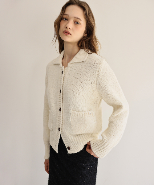 ANDNEEDS（アンドニーズ）の「Eve collar cardigan (ivory)（カーディガン/ボレロ・レディース・その他・FREE）」の3枚目の写真