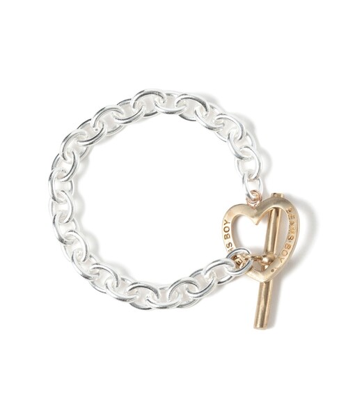 BEAMS BOY（ビームスボーイ）の「ミックス ハート トグル ブレスレット（ブレスレット・レディース・その他・ONE SIZE）」の3枚目の写真