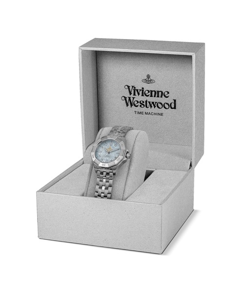 Vivienne Westwood(ヴィヴィアンウエストウッド)の「「Vivienne Westwood/ヴィヴィアン・ウエストウッド」ブロンプトン - レディース シルバー ブレスレット(アナログ腕時計・レディース・シルバー×ブルー/シルバー・FREE)」の12枚目の写真