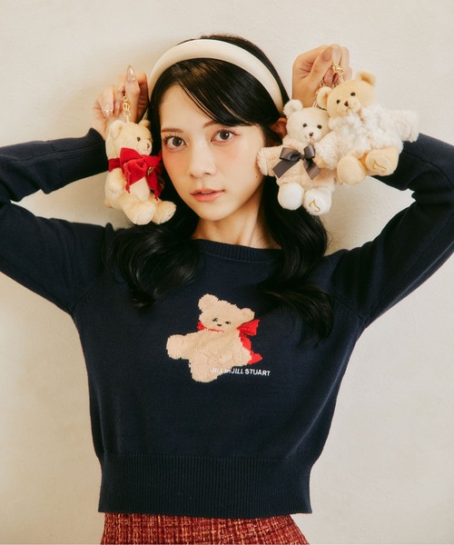 JILL by JILL STUART（ジルバイジルスチュアート）の「＜BEARシリーズ＞Holidayベアチャーム（キーホルダー・レディース・ホワイト/ベージュ・FREE）」の7枚目の写真