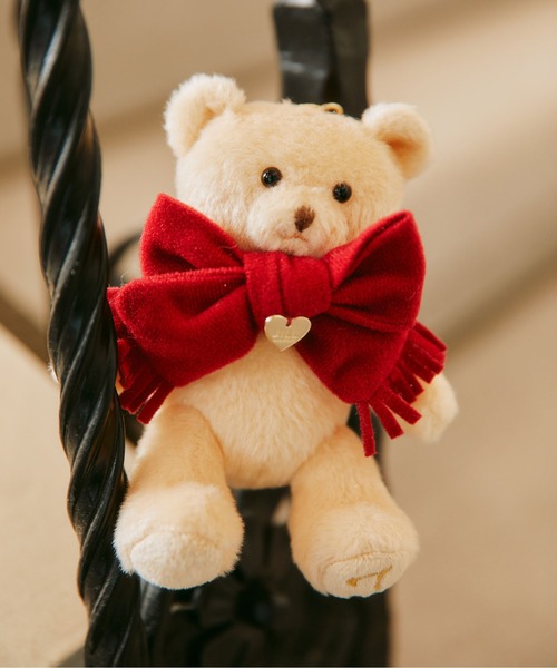 JILL by JILL STUART（ジルバイジルスチュアート）の「＜BEARシリーズ＞Holidayベアチャーム（キーホルダー・レディース・ホワイト/ベージュ・FREE）」の4枚目の写真