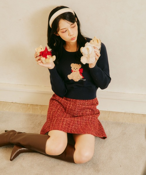 JILL by JILL STUART（ジルバイジルスチュアート）の「＜BEARシリーズ＞Holidayベアチャーム（キーホルダー・レディース・ホワイト/ベージュ・FREE）」の9枚目の写真