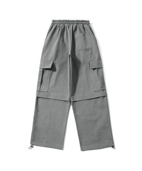 SEARCH410(サーチ410)の「サイドカバー ワイドパンツ グレー(その他パンツ・メンズ・その他・LARGE/MEDIUM)」の2枚目の写真