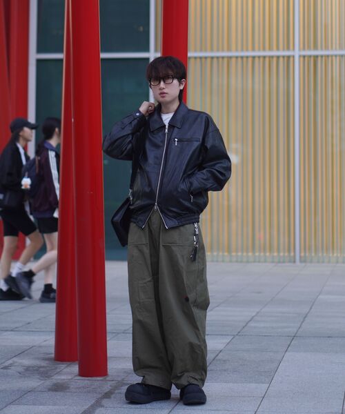 LEATHERY（レザリー）の「レザーオーバーサイズブルゾンジャケット[ブラック]（ブルゾン・レディース・その他・MEDIUM/LARGE/X-LARGE）」の11枚目の写真