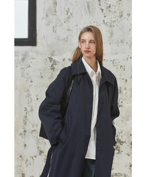 ANC SINGLE TRENCH COAT_NAVY